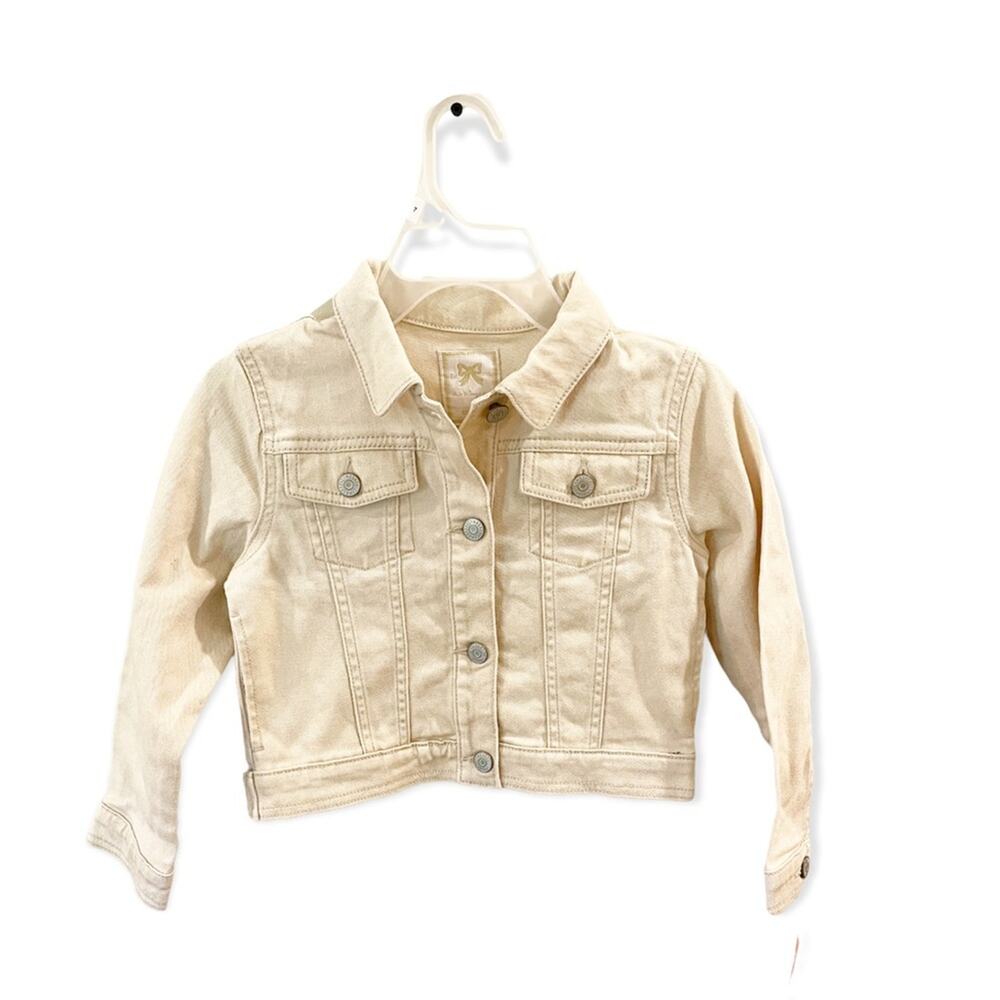 Gymboree Jacket Lightweight Tan Denim Style NWT Size Small 5-6
